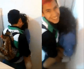 Los pilla cogiendo en el baño de la discoteca