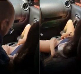 Maduros convencen a una colegiala uniformada a subir a su auto