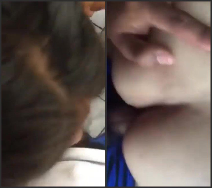 Colegiala en accion le gusta coger frente al espejo