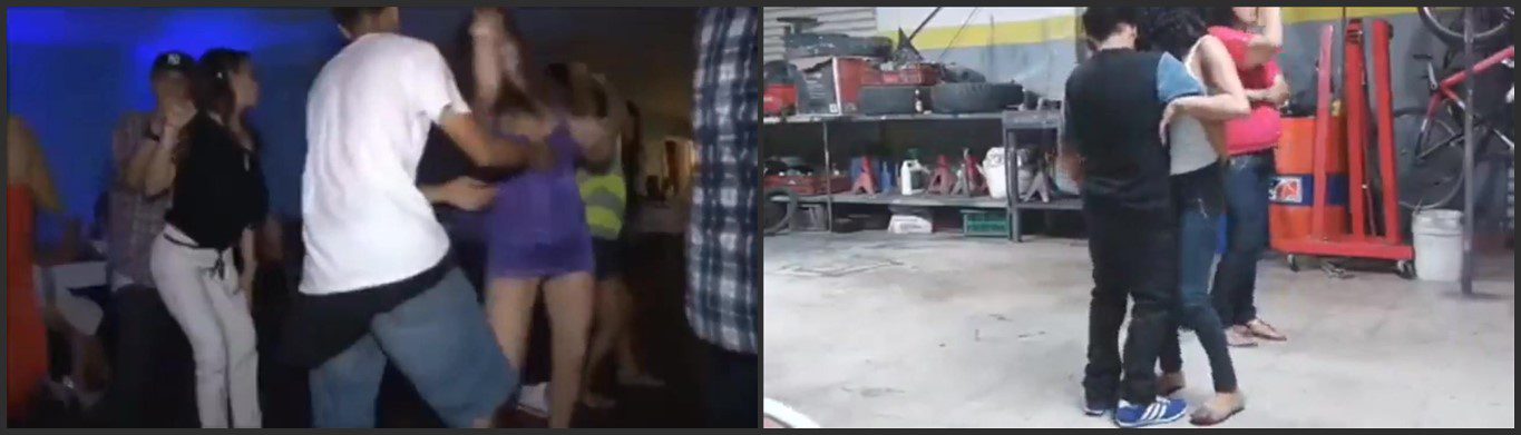 Chibolo la manosea a chibola cuando bailan
