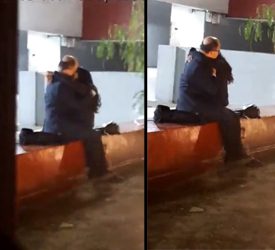 Profesor y alumna pillados manoseandose