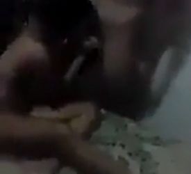 Colegiala brasileña follando con 6 compañeros del salon