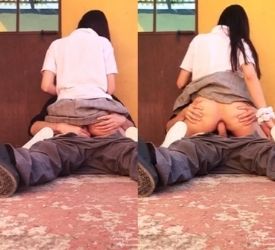 Cogiendo con su profesor en un salon abandonado