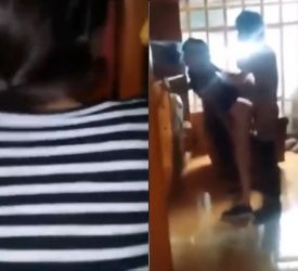Cogiendo a la golosa del salon