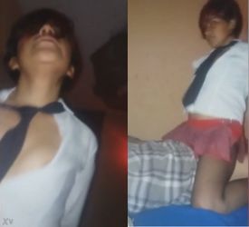 Cabalgando a la Britani del colegio